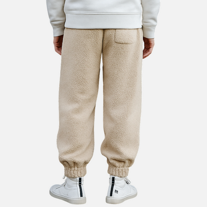 Men’s Fleece Joggers - Wide-Leg Soft Sweatpants