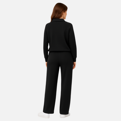 Women’s Two-Piece Outfit Set – Matching Jacket & Trousers Wide-Fit