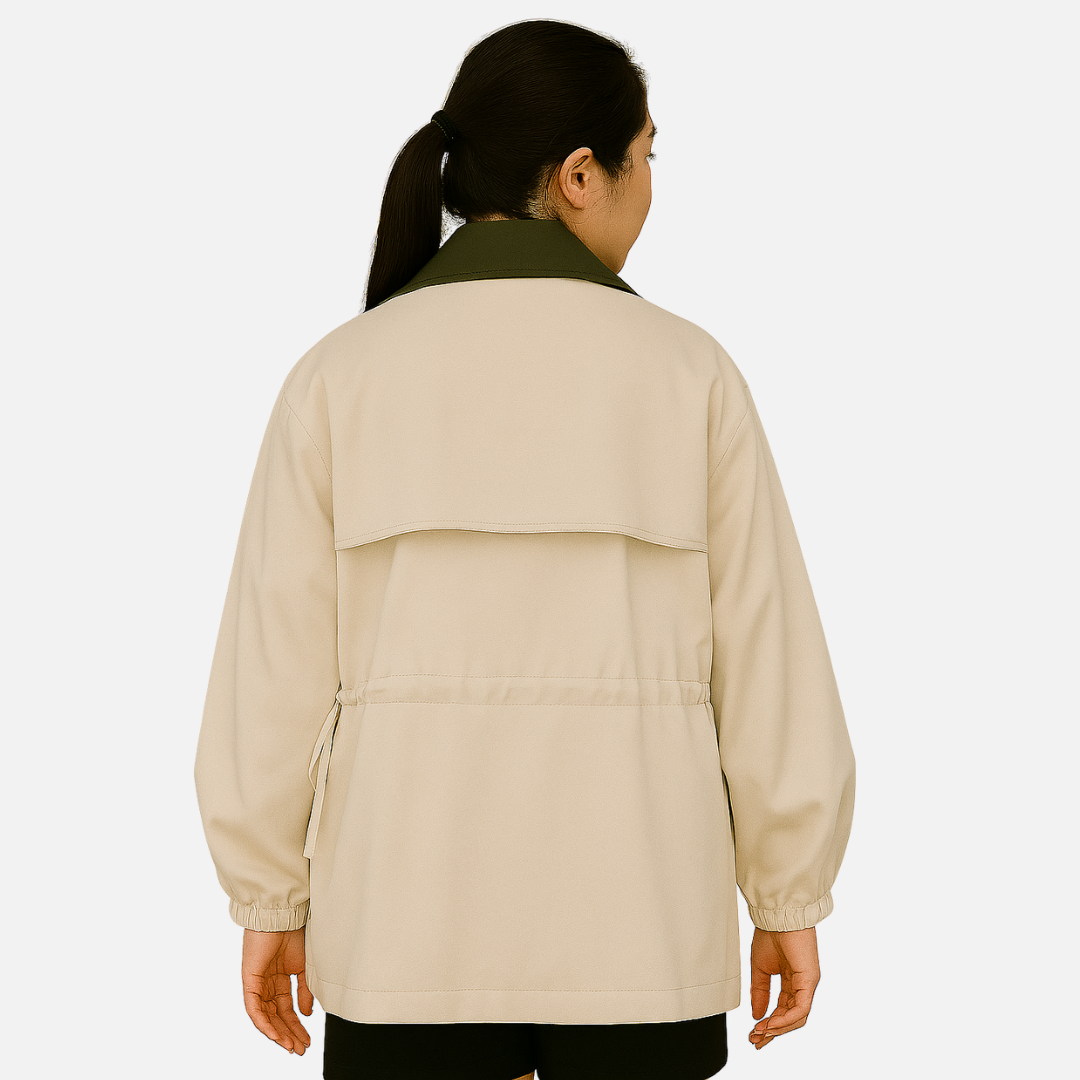 Women’s Two-Layer Jacket - Short Trench Coat