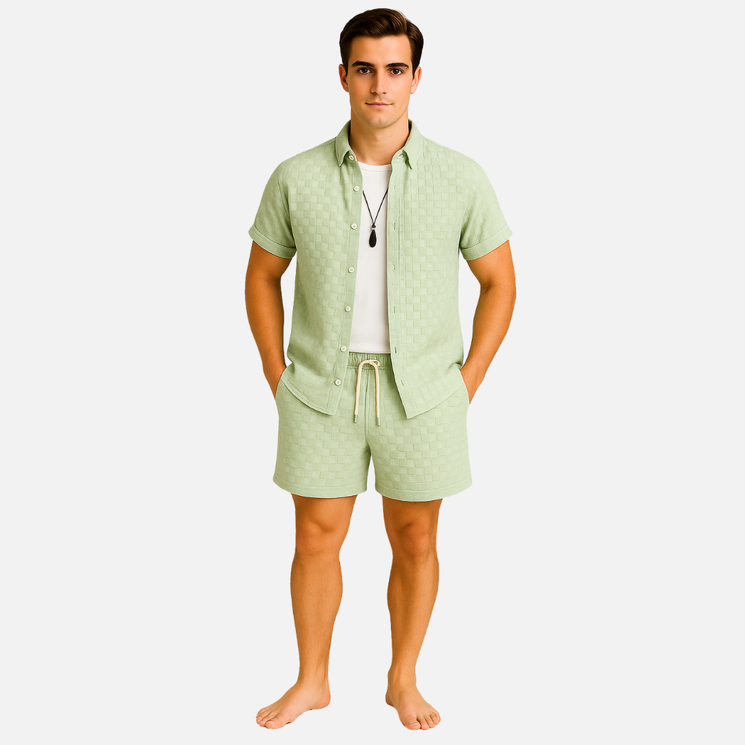 Men’s Short Outfit Set - 2-Piece Loungewear Outfit