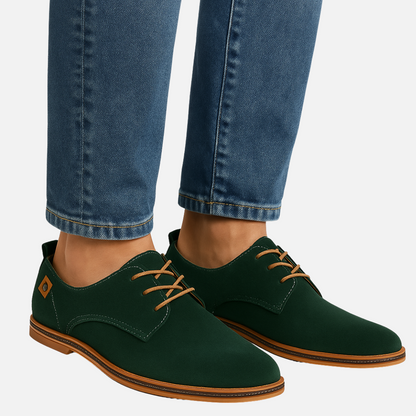 Men’s Suede Dress Shoes – Smart Formal Loafers with Laces