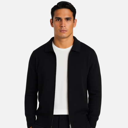 Men's Cashmere Full-Zip Vest  - Cashmere Jacket