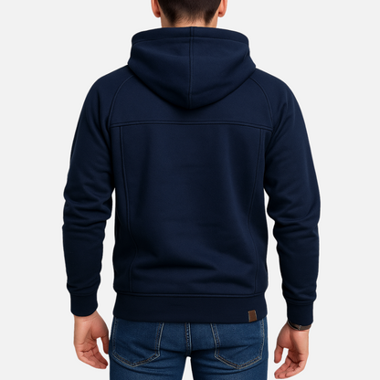 Men's Utility Hoodie - Warm Zipped Hoodie