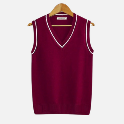 Men’s Old Money Sleeveless Vest - Knitted Pullover