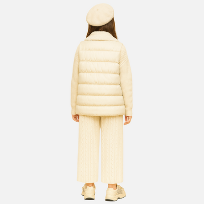 Women's 3-Pieces Outfit Set – Warm Matching Beige Outfit