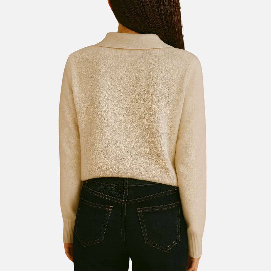 Women’s Elegant Cashmere Cardigan – Soft Button-Up Knit Jacket