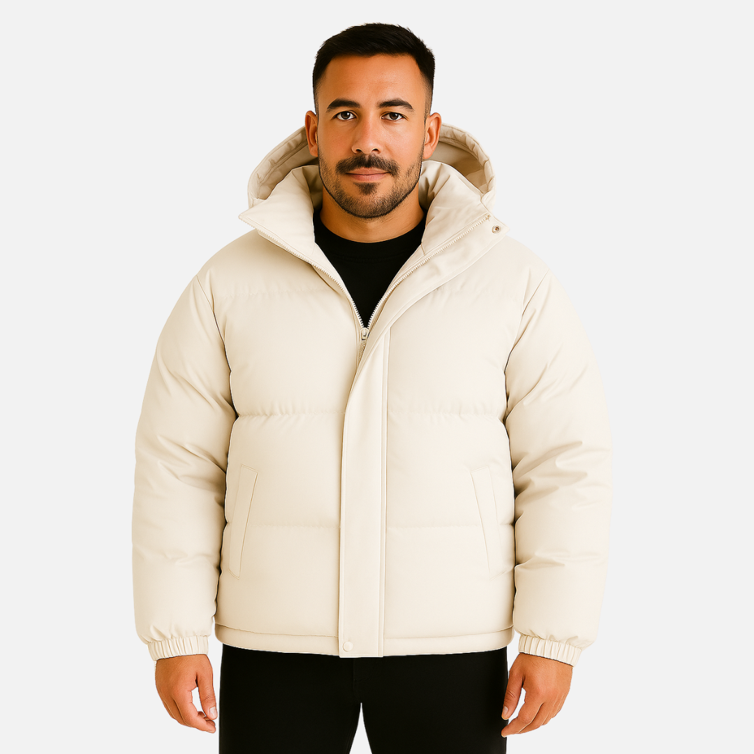 Men’s Casual Hooded Puffer Jacket – Comfortable Everyday Outerwear