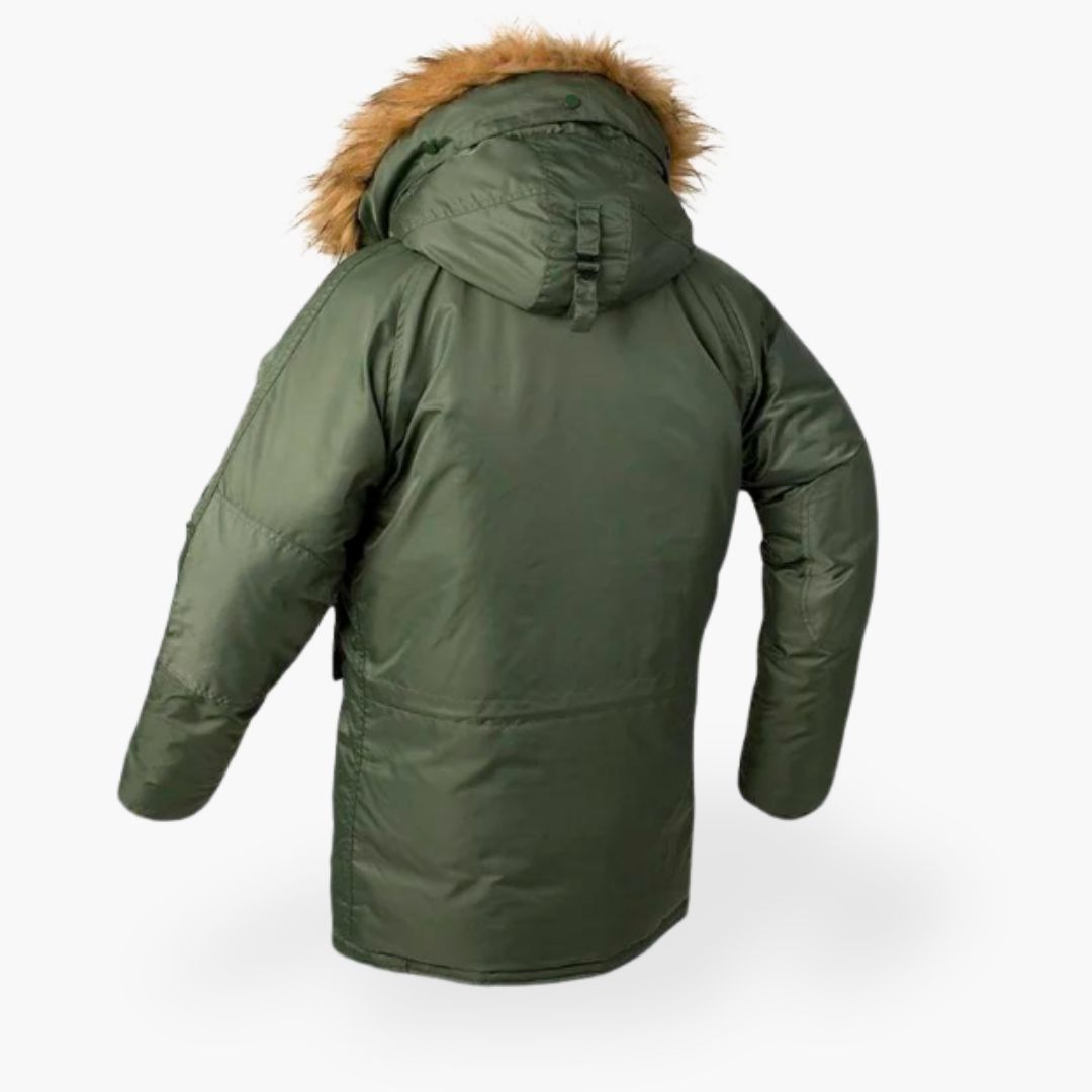 Men's Warm Parka with Collar