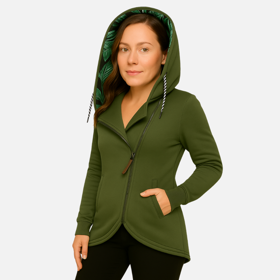 Women’s Tailored Jacket – Warm & Hooded Puffer Coat for Cold Weather