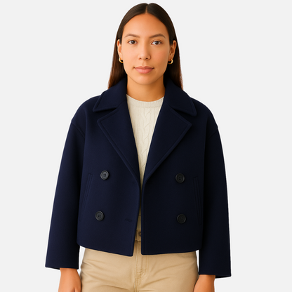 Women’s Buttoned Jacket – Elegant Tailored Coat