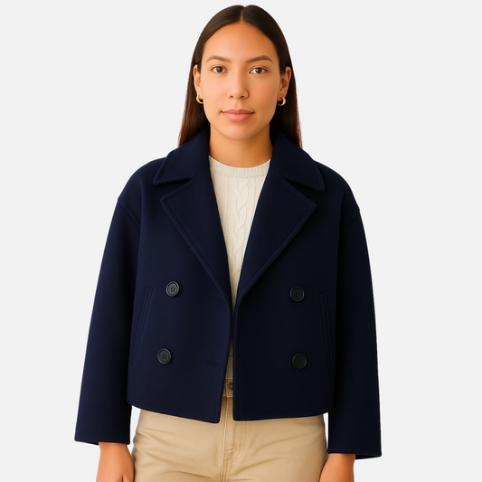 Women’s Buttoned Jacket – Elegant Tailored Coat