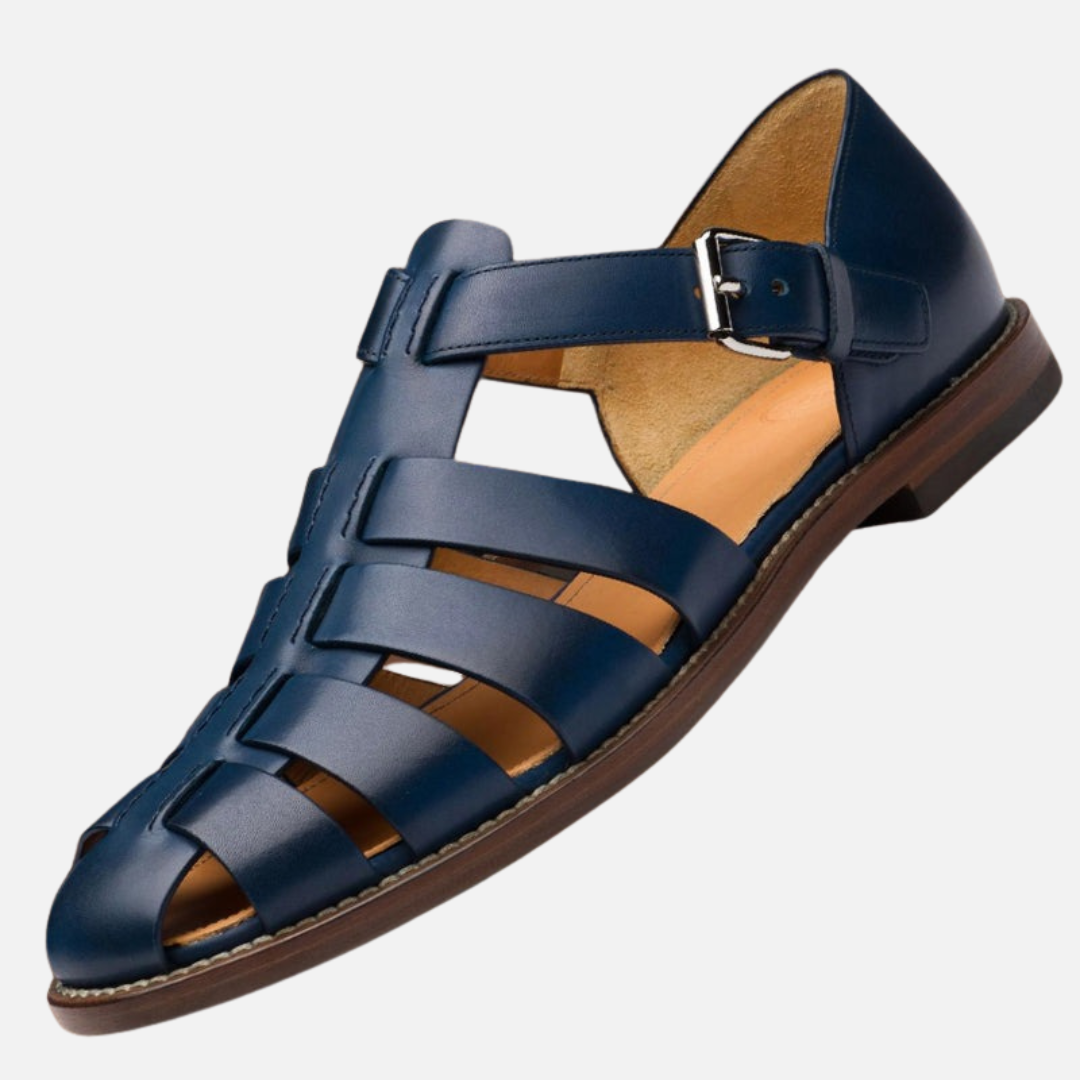 Men’s Premium Orthopedic Leather Sandals - Supportive Open Sandals