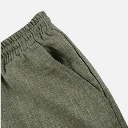 Men’s Linen Set - Short Sleeve Shirt and Shorts