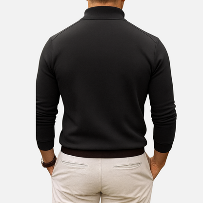 Men's Half-Zip Sweater - Comfortable Half-Zipper