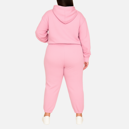Women's Tracksuit Outfit Set – Comfortable Hoodie and Joggers Loungewear