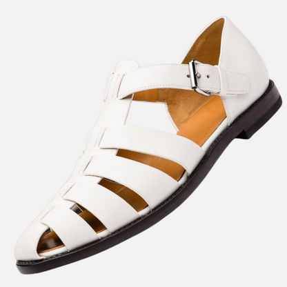 Men’s Premium Orthopedic Leather Sandals - Supportive Open Sandals