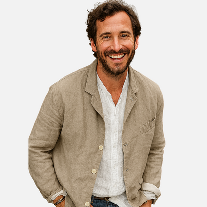 Men’s Casual Linen Blazer - Smart Blazer Jacket