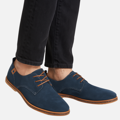 Men’s Suede Dress Shoes – Smart Formal Loafers with Laces
