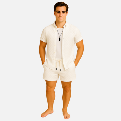 Men’s Short Outfit Set - 2-Piece Loungewear Outfit