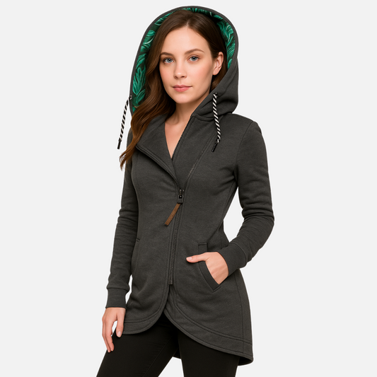 Women’s Tailored Jacket – Warm & Hooded Puffer Coat for Cold Weather