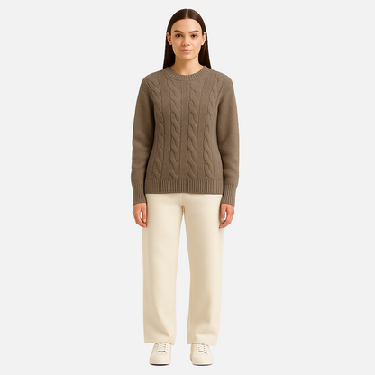Women's Knitted Sweater - Cozy Pullover