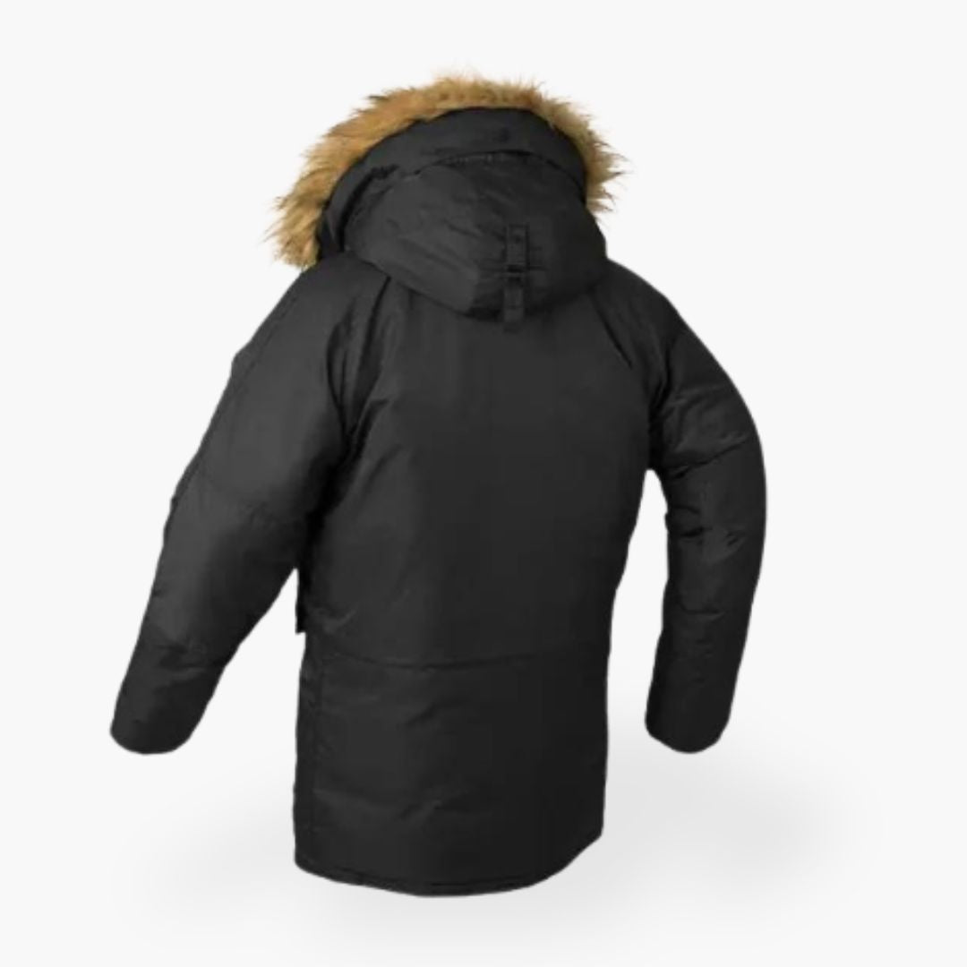 Men's Warm Parka with Collar