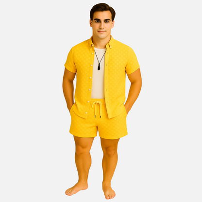 Men’s Short Outfit Set - 2-Piece Loungewear Outfit