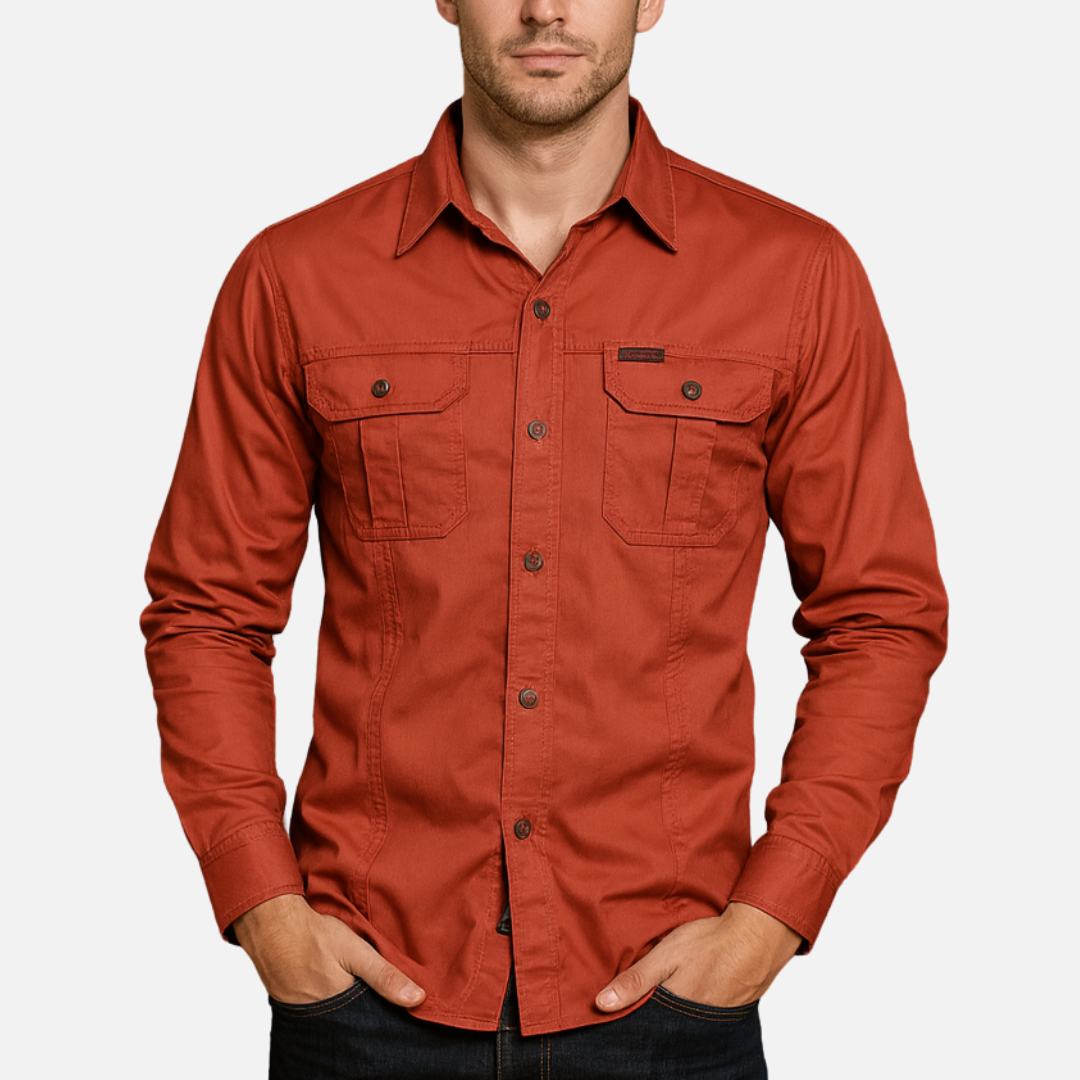 Men's Long Sleeve Shirt – Rugged & Stylish Army Shirt