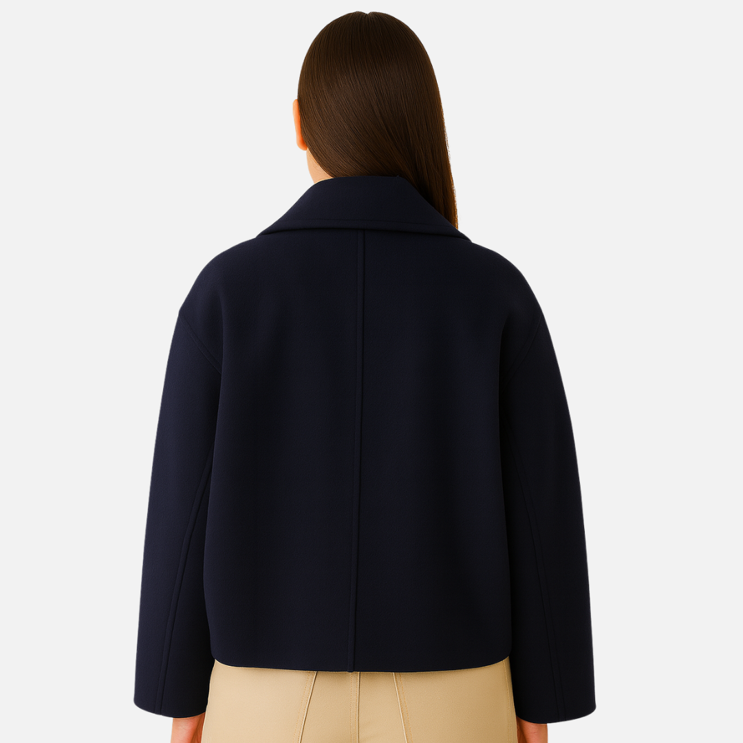 Women’s Buttoned Jacket – Elegant Tailored Coat
