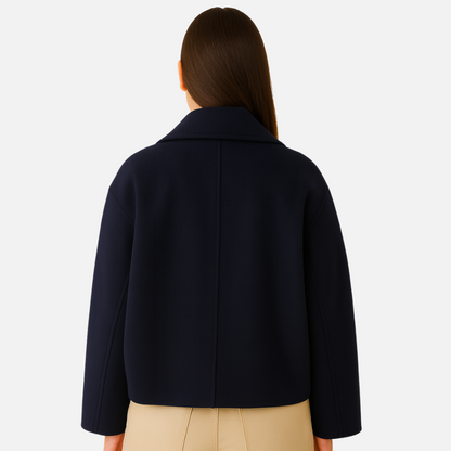 Women’s Buttoned Jacket – Elegant Tailored Coat