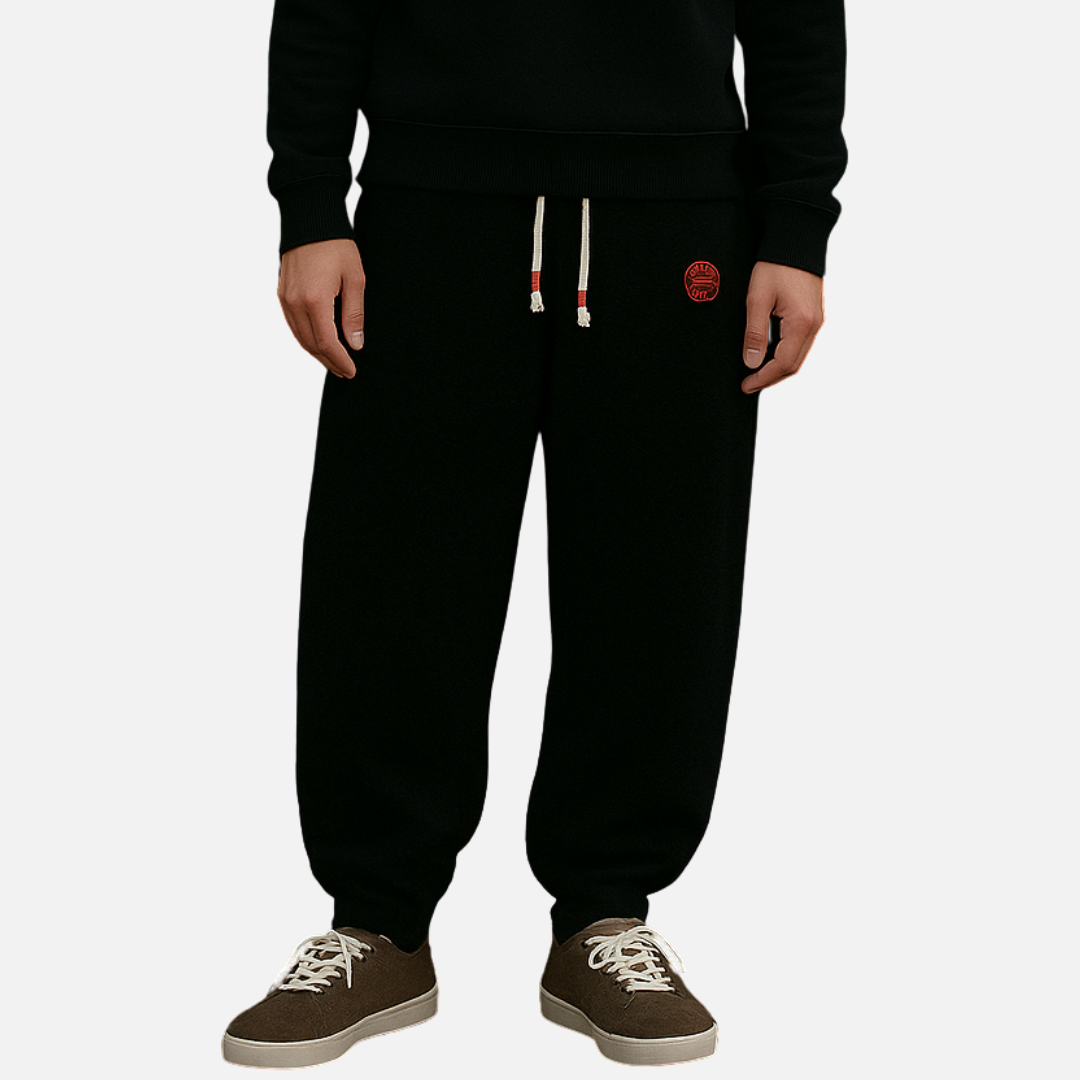 Men’s Fleece Joggers - Wide-Leg Soft Sweatpants